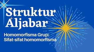 Homomorfisma Grup Sifatsifat homomorfisma [upl. by Barnum]