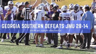 Georgia Southern defeats JMU 2814 [upl. by Esli]