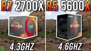 Ryzen 7 2700X vs Ryzen 5 5600X  RTX 3070 [upl. by Jem]