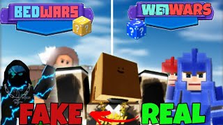 I PLAYED ROBLOX BEDWARS RIPOFFS [upl. by Mayman]