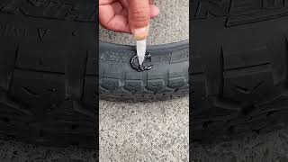 Repairing process of damaged tire with strong adhesive [upl. by Marta620]