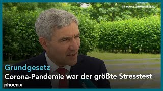 75 Jahre Grundgesetz Interview mit Prof Stephan Harbarth Präsident des BVerfGE [upl. by Einahpad]