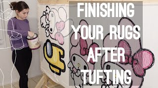 Finishing Your Rugs After Tufting Starter Guide [upl. by Gere]