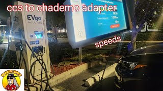 CCs to chademo adapter How fast will it charge Nissan leaf [upl. by Enitsirhc924]