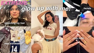 EXTREME GLOW UP TRANSFORMATION 🌟 new hair nails facials [upl. by Allerbag]