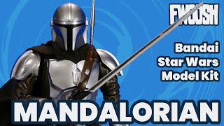 Bandai Star Wars Mandalorian Silver Coating 112 Scale Model Kit Build and Overview [upl. by Euginomod]