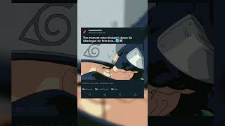 Kakashi shows his sharingan for first time anime shorts naruto kakashi edit [upl. by Einot839]