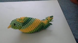 HOW TO MAKE 3D ORIGAMI BIRD [upl. by Assira]