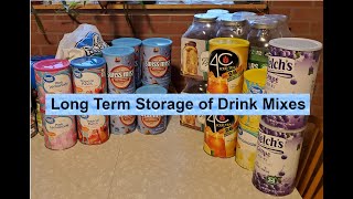 Storing Powdered Drink Mix Long Term In Your Food Storage Prepper Pantry [upl. by Rednael]