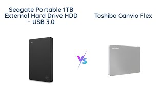 Seagate vs Toshiba Portable External Hard Drive Comparison [upl. by Punak709]