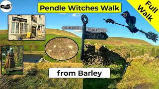 Pendle Witches Walk from Barley East and West Loops  Full 4K Walk [upl. by Aiekan]