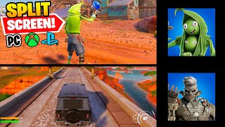 How To SPLIT SCREEN in Fortnite SEASON 3 PS5PS4XBOX [upl. by Boak]