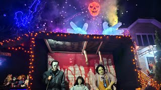 Dyker Heights Halloween Decorations 8401 10th Ave Brooklyn NY 11228 [upl. by Eed]