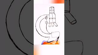 microscope drawing 🔬🔬🔬 step by step [upl. by Ytsihc]