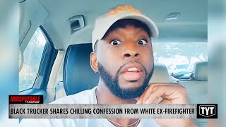 Elderly White ExFirefighter Shares CHILLING Confession With Black Trucker [upl. by Mharg877]