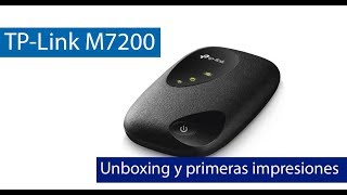 TPLink M7200 Unboxing y primeras impresiones de este dispositivo MiFi 4G [upl. by Dnalsor]