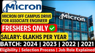 Micron Recruitment 2024  Micron OFF Campus Drive For 2024  2023 Batch Hiring [upl. by Enilesoj]