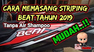 Cara Memasang Striping Motor Tanpa Air Sampo  Tutorial Pasang Striping Motor [upl. by Lucania]