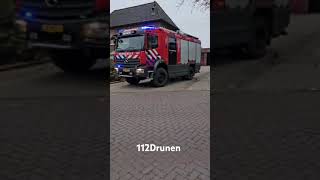 TST 214542 Drunen met spoed naar een reanimatie in Drunen brandweerman [upl. by Cimbura]