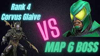 Six star Rank 4 Corvus Glaive vs Scorpion Map 6 boss  6 r4 Corvus gameplay mcoc hearthacker [upl. by Retsbew489]