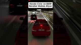 Honda Civic ve BMW Beraber Makas Atıyor shorts makas bmw honda civic assettocorsa [upl. by Carola629]