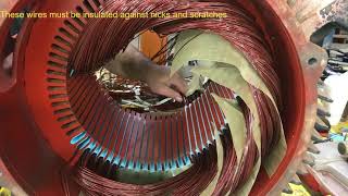 Rewinding a 100HP electric motor [upl. by Marga]