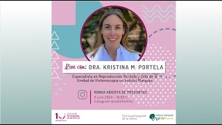 INSTITUT MARQUÈS  Dra Kristina Portela y Red Infértiles  Ronda de preguntas [upl. by Towroy]