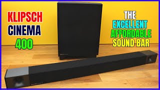 KLIPSCH CINEMA 400 Premium Sound Bar Review 2023 [upl. by Netram]