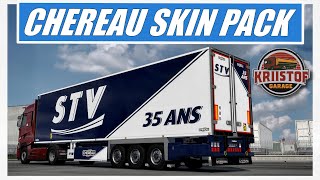 ETS 2 146  CHEREAU SKIN PACK BY KRIISTOF [upl. by Ramyaj]