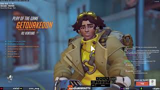 GetQuakedOn TRIES New DPS HERO  VENTURE POTG VENTURE OVERWATCH 2 GAMEPLAY [upl. by Elka900]