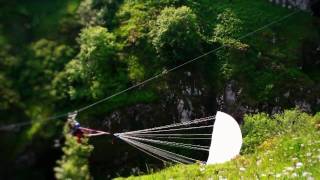 Tyrolienne pour secours Altitude Parapente 43150 Les Estables [upl. by Ayidah851]