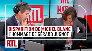 Disparition de Michel Blanc  lhommage de Gérard Jugnot [upl. by Ynnol366]