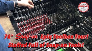 An Epic 76quot Snapon Epiq Toolbox Tour Stuffed With Snapon Tools  MUST WATCH [upl. by Yldarb457]