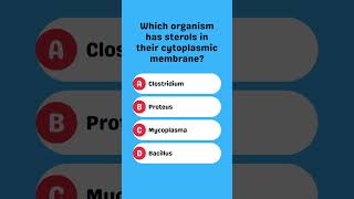 Which organism has sterols in their cytoplasmic membrane [upl. by Heimer]