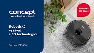 Robotický vysávač s 3D technológiou Concept VR3400 [upl. by Ahsilet]