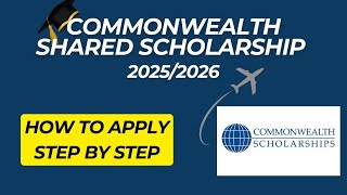 How To Apply For The Commonwealth Shared Scholarship [upl. by Eshman]