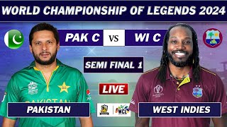 PAKISTAN vs WEST INDIES SEMI FINAL LIVE SCORES  PAK vs WI LIVE  WORLD CHAMPIONSHIP OF LEGENDS  4 [upl. by Belayneh]