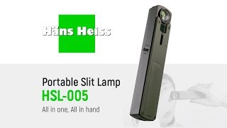 Portable Slit Lamp HSL005 Hans Heiss  Overview [upl. by Vil]