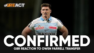 GBR React to Owen Farrells confirmed move to Racing 92 178 [upl. by Siuqcram]