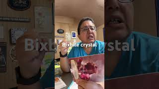 Bixbite crystal shortsvideo shortsvideoonyoutube [upl. by Llehsar]