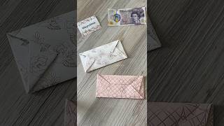 How to make an envelope without tape or glue diy envelope shorts origami how howto papercraft [upl. by Hibbs]