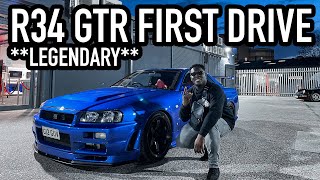 R34 GTR FIRST DRIVE LEGENDARY VSPEC II [upl. by Romelle]