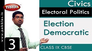 Election Democratic  Electoral Politics  Social Science  Class 9 CBSE Syllabus [upl. by Latnahc106]