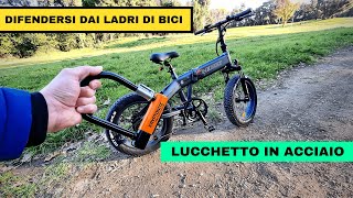 Il miglior antifurtolucchetto ✅per la BICI ELETTRICA o il MONOPATTINO [upl. by Adlemi423]