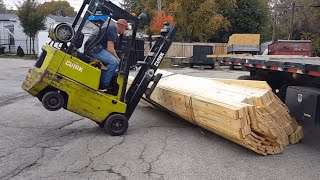 TOP Forklift Fails Compilation 2022  Dangerous Forklift Crashes  IDIOTS FORKLIFT DRIVER [upl. by Sitrik126]