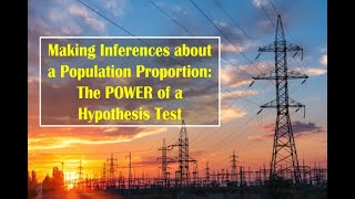 Making Inferences about a Population Proportion The POWER of a Hypothesis Test [upl. by Zena]