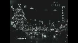 Vintage Christmas Hollywood Blvd 1957 [upl. by Layod]