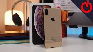 Gold Apple iPhone XS Max unboxing [upl. by Sucrad]