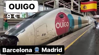 OUIGO 6740  🇪🇸 Barcelona Sants  Madrid Puerta de Atocha 🇪🇸  Tren Rápido 🚄 [upl. by Bolt261]