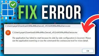 How To Fix Application Failed to Start Because Side By Side Configuration is Incorrect [upl. by Cyrillus846]